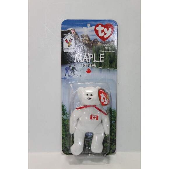 Ty Beanie Baby Maple The Bear 1999 Ronald McDonalds House Charities Retired New - Picture 5 of 5